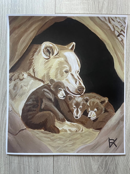 Mama bear - art print