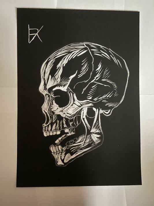 Skull - original artwork