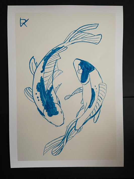 Koi fish - fine art print