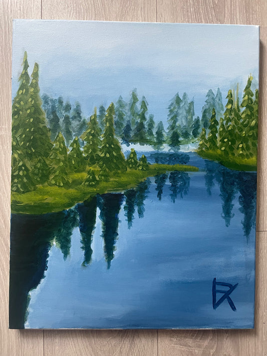 Lost in the fog -original artwork